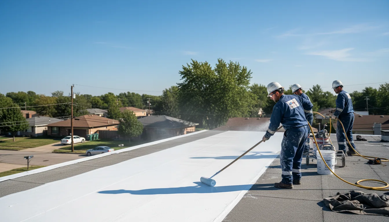 Commercial roof coating in San Acacia, NM near me